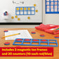 LEARNING ADVANTAGE Giant Magnetic Foam Ten Frames with 20 Disks