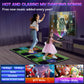 FWFX Wireless Dance Mat for TV, 2-Player Musical Electronic Dancing Pad for Kids & Adults, for Family Party Games, Exercise, Yoga & Fitness - Birthday