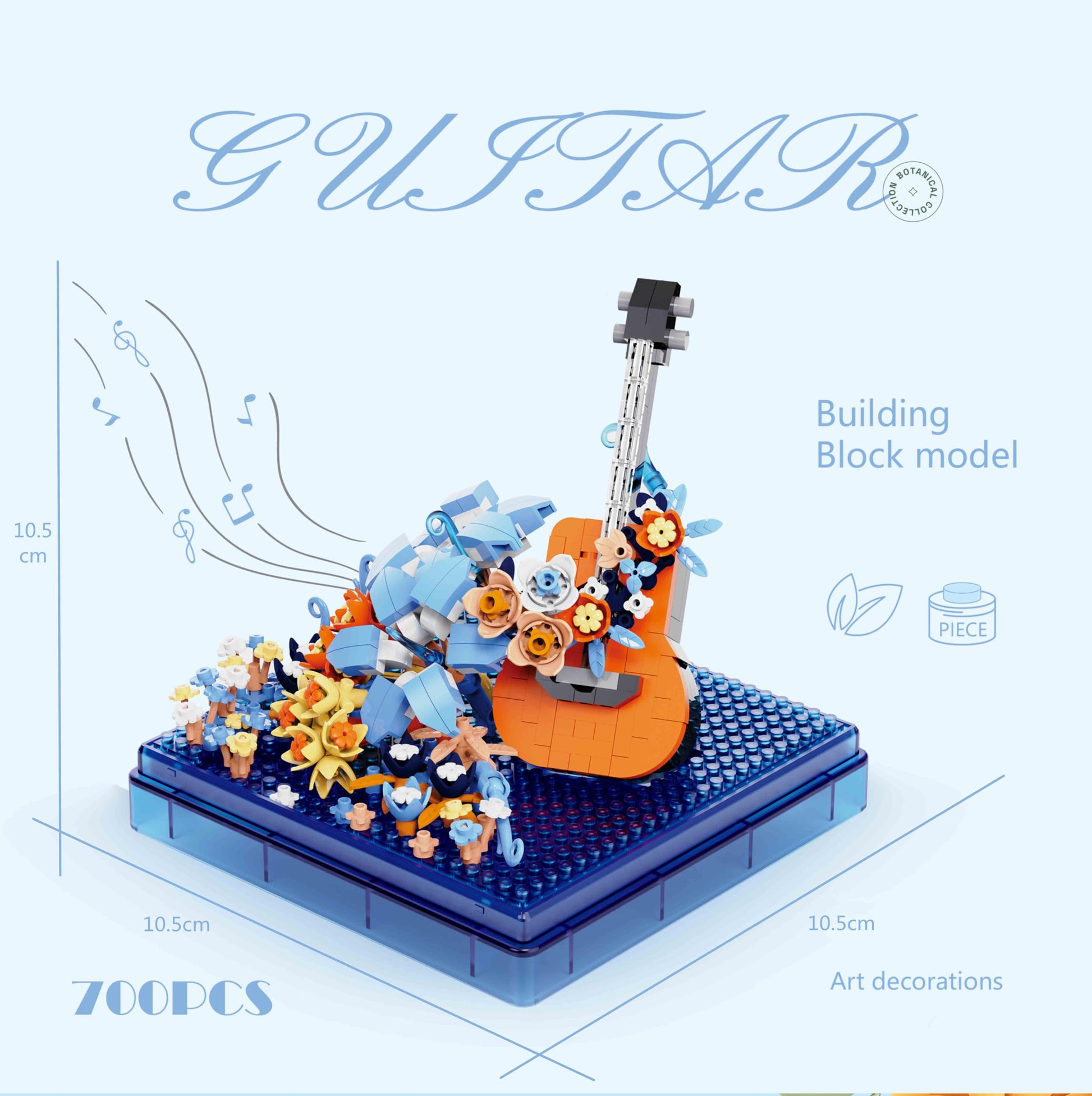 Musical Instruments Micro Blocks Building Sets,Classical Famous Building Block Set,1500 PCS for Adults and Kids,Guitar and Drum Set with Clear Plastic