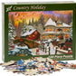 Vermont Christmas Company Country Holiday Jigsaw Puzzle 100 Piece - Christmas Puzzle with Large Pieces for Kids & Adults - 19" x 13 "