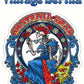 Grateful Dead Vintage Mucha Style Bertha in Blue Dress Transparent Die-Cut Sticker/Decal