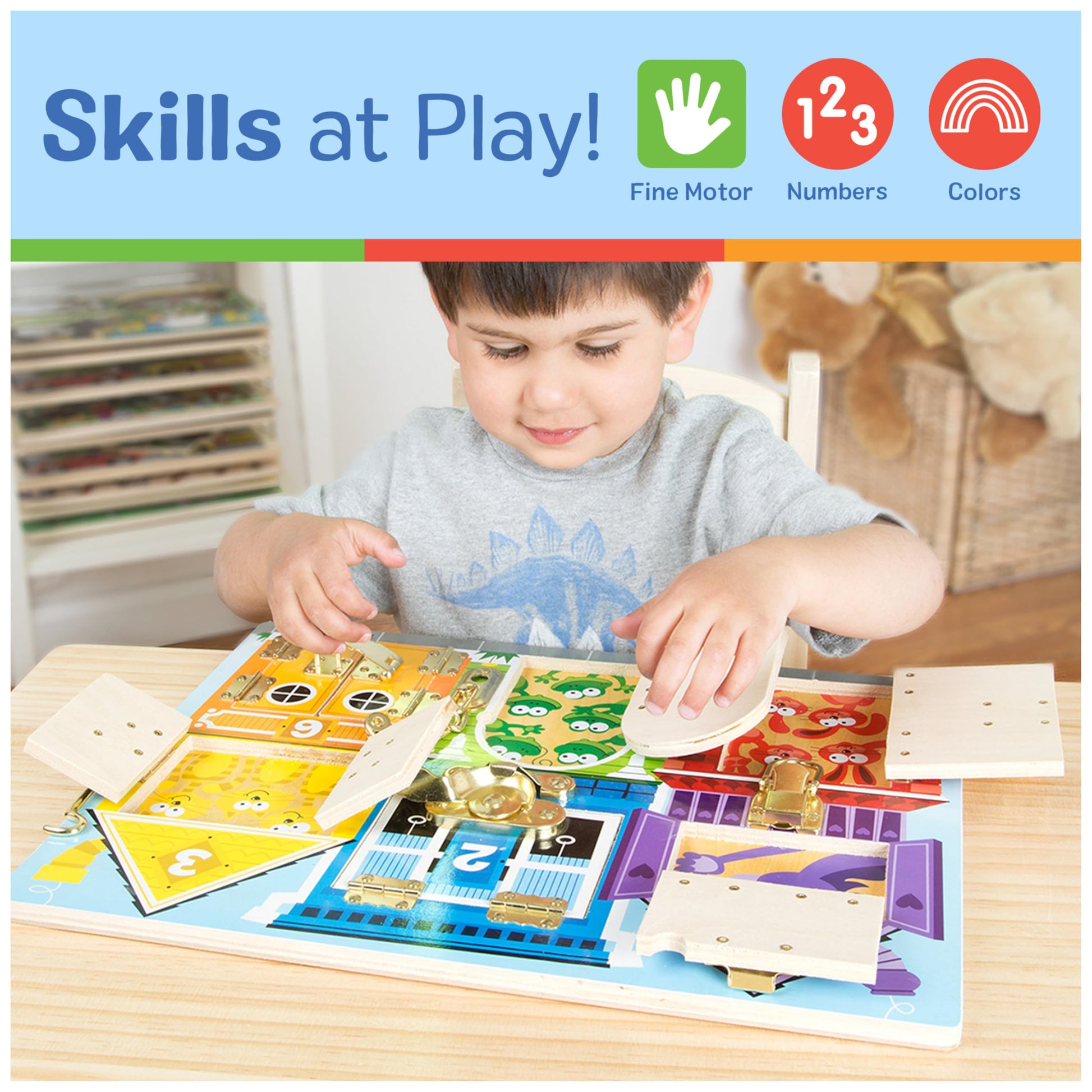 Melissa & Doug Latches Board, 1 EA