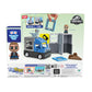 Tile Town Jurassic World Dino Rescue Magnetic Tiles Construction Building Set + Figures + Car, Kids 3-5+, New Action Tiles for Action Play, Realistic