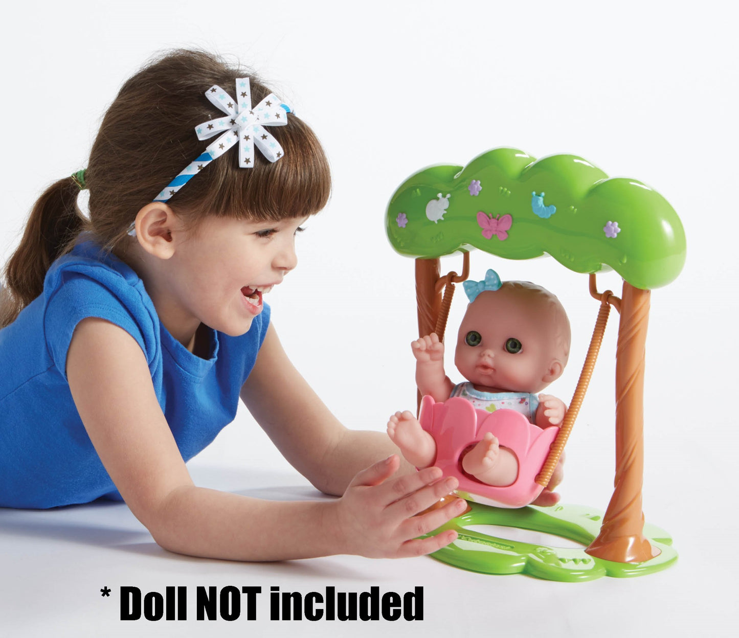 JC Toys Adorable Lil' Cutesies Swing Fits Most Dolls Up to 10" , Green,24 months to 99 months