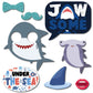 Under the Sea Photo Booth Props - 41-pc Photobooth Kit with 8 x 10-Inch Sign, 60 Adhesive Pads, 45 Sticks - Under the Sea Decorations - Under the Sea