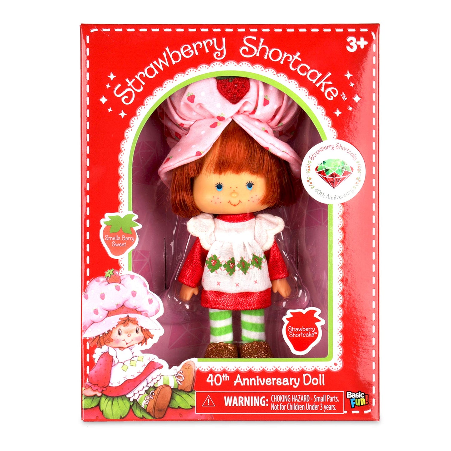 Strawberry Shortcake Retro Classic Doll, 6", for 3 Years Old and Up, Styles May Vary