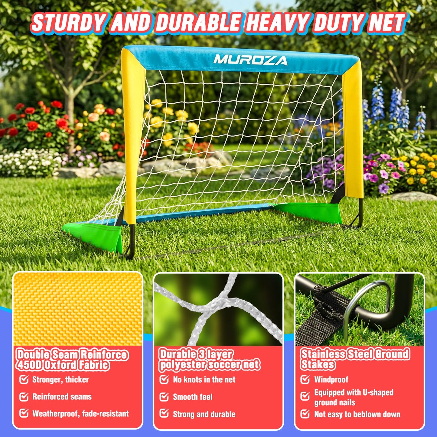 Kids Soccer Goal, Soccer Goals for Backyard Set