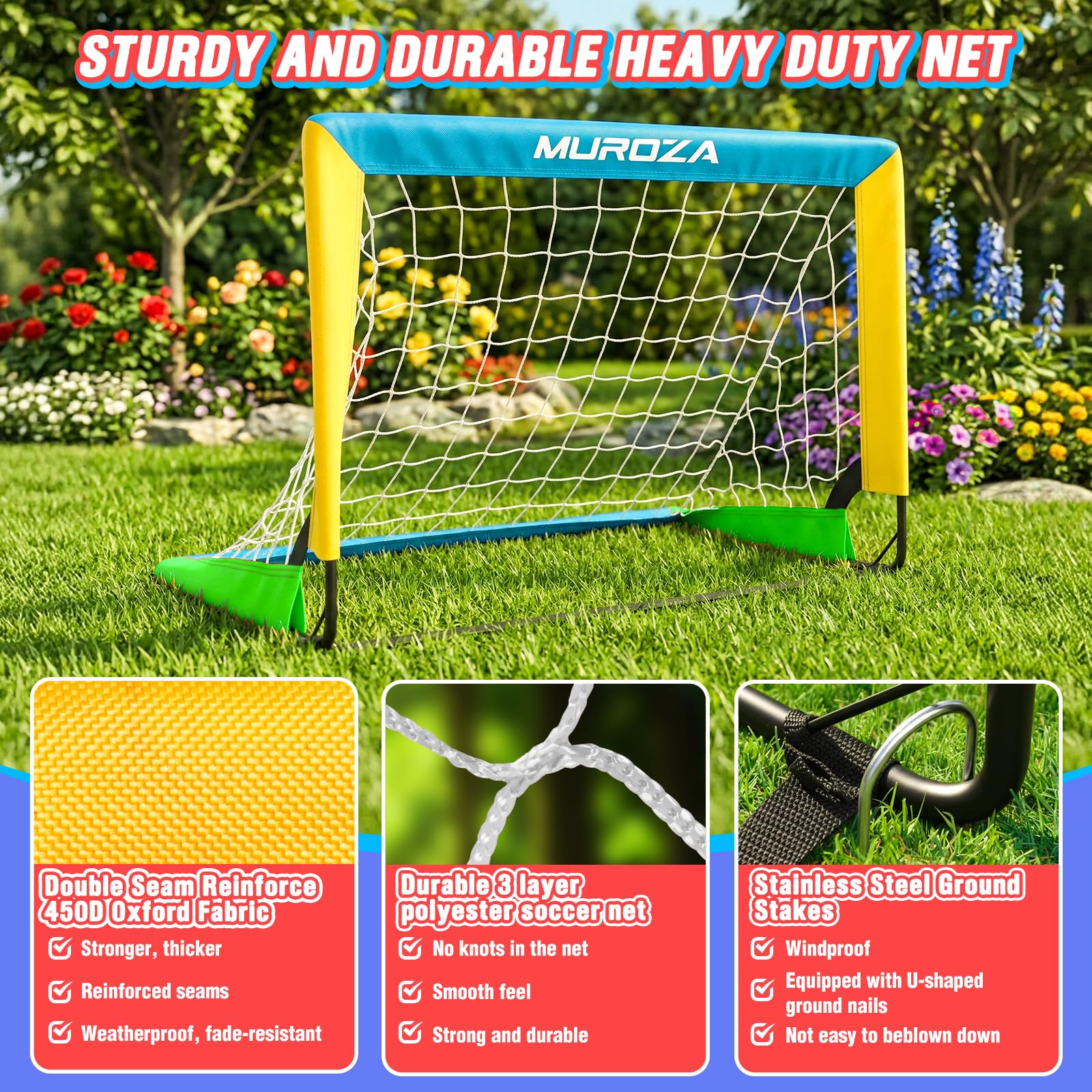 Kids Soccer Goal, Soccer Goals for Backyard Set