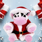 DolliBu Santa Cow Stuffed Animal Plush Toy - Super Soft Wild Animal Dress Up with Red Santa Claus Outfit, Cute Wildlife Gift, Perfect Holiday 6 Inches