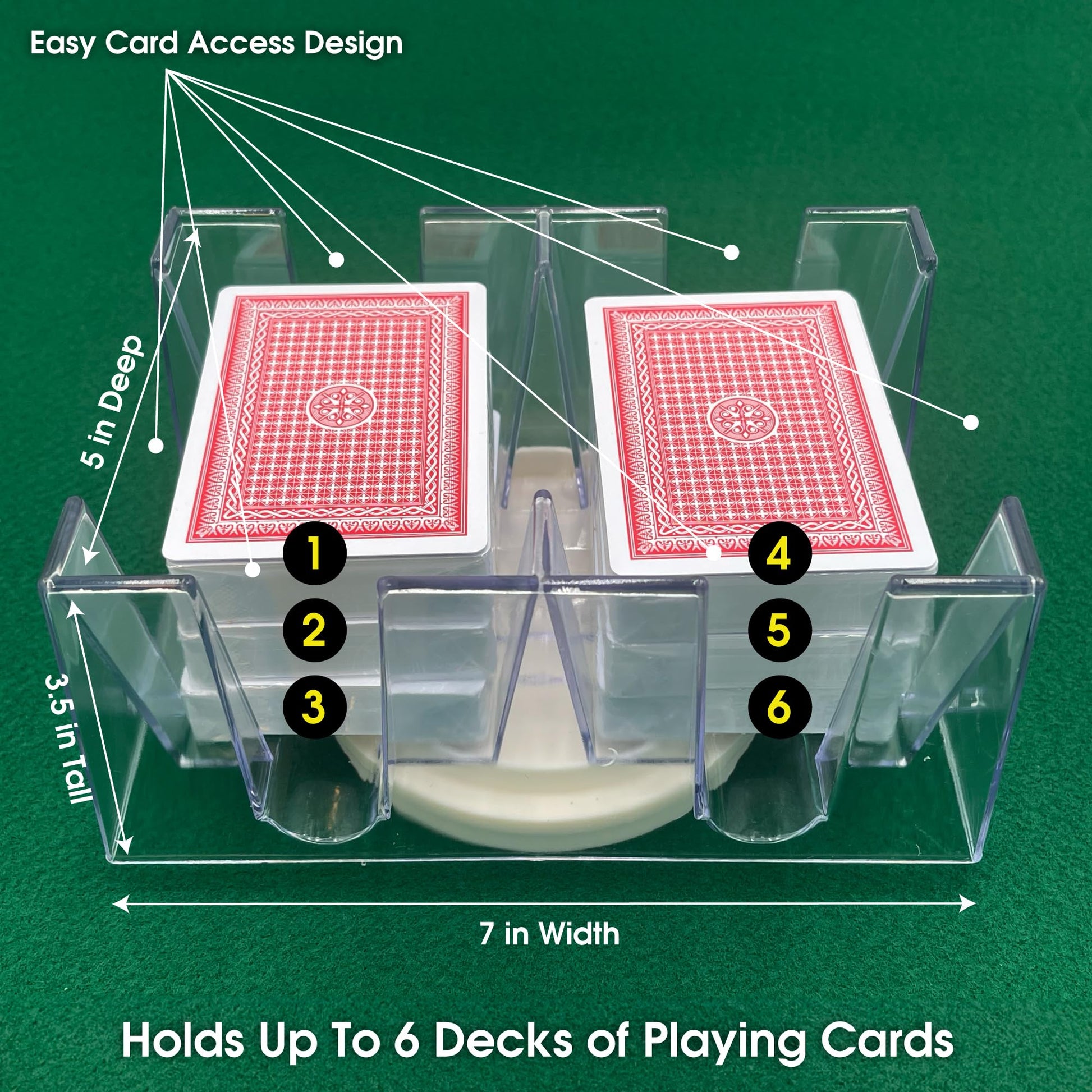 CHH 6 Deck Revolving Card Tray