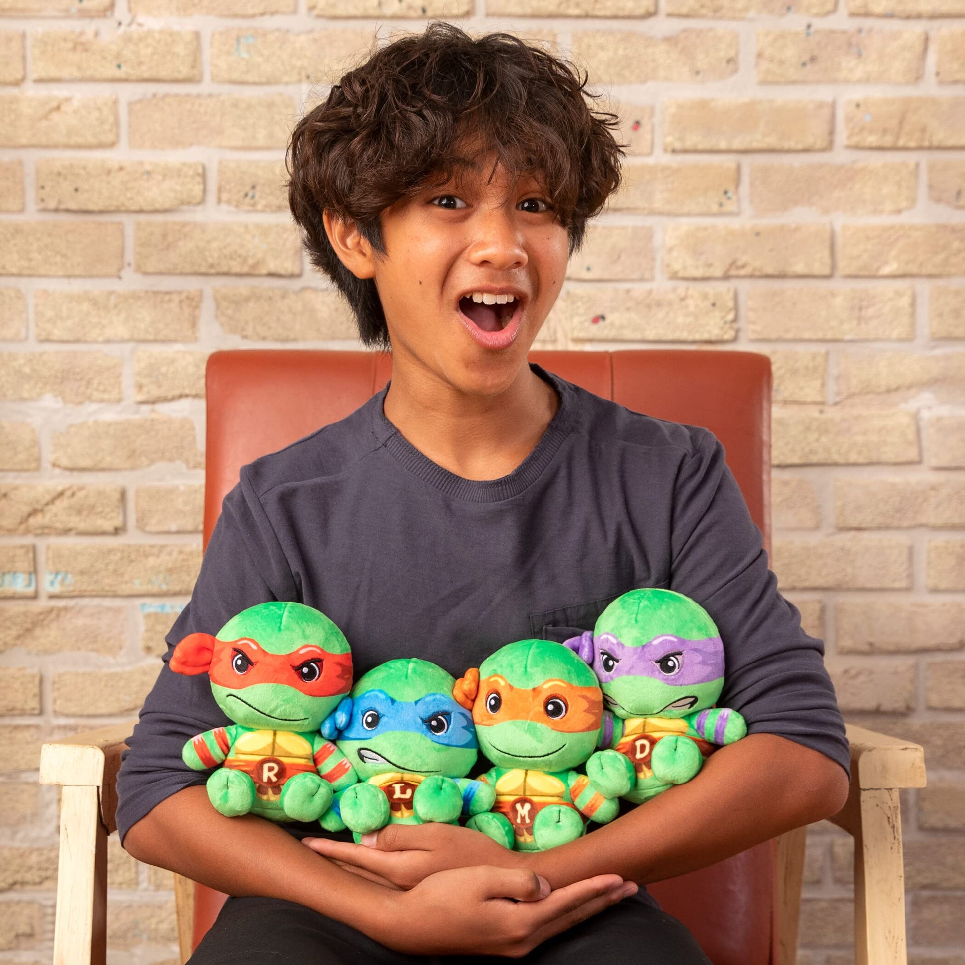 Club Mocchi-Mocchi- Teenage Mutant Ninja Turtles Plush - TMNT Leonardo Plushie - Ninja Turtle Stuffed Animal Toys and Room Decor - Plush Collectible