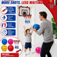 LAO XUE Indoor Basketball Hoop for Kids,Mini Hoop with LED Scoreboard