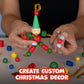 READY 2 LEARN Christmas Crafts - Create Your Own Bead Elves - Set of 4 - DIY Ornaments for Kids - Christmas Tree Decoration - All Materials Included
