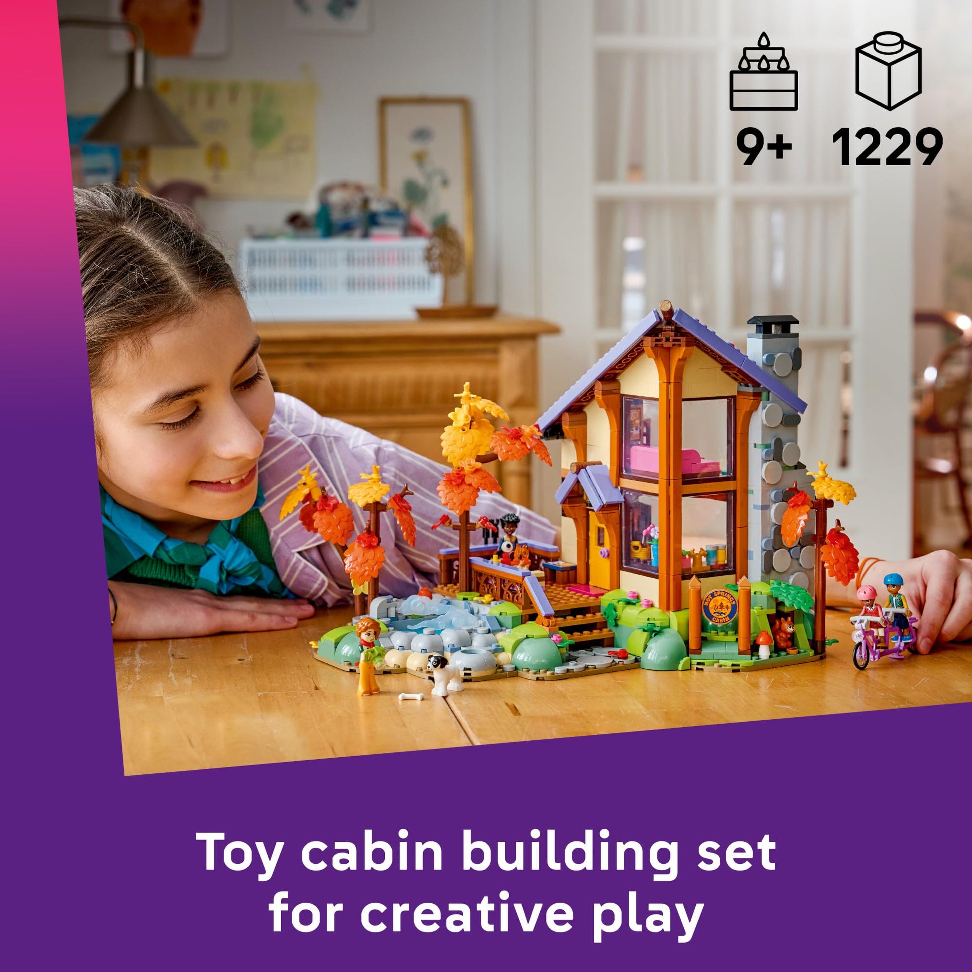 LEGO Friends Cozy Fall Forest Cabin 42705