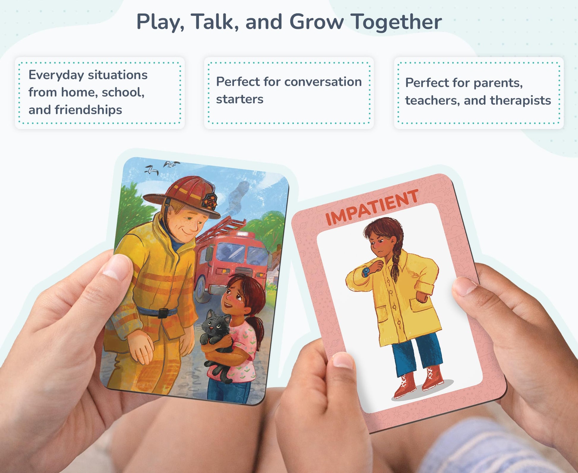 Emotionarium 80-Card Emotion & Feelings Game for Kids Ages 3-10 - Scientist-Designed - Emotional Intelligence, Social Skills, Empathy
