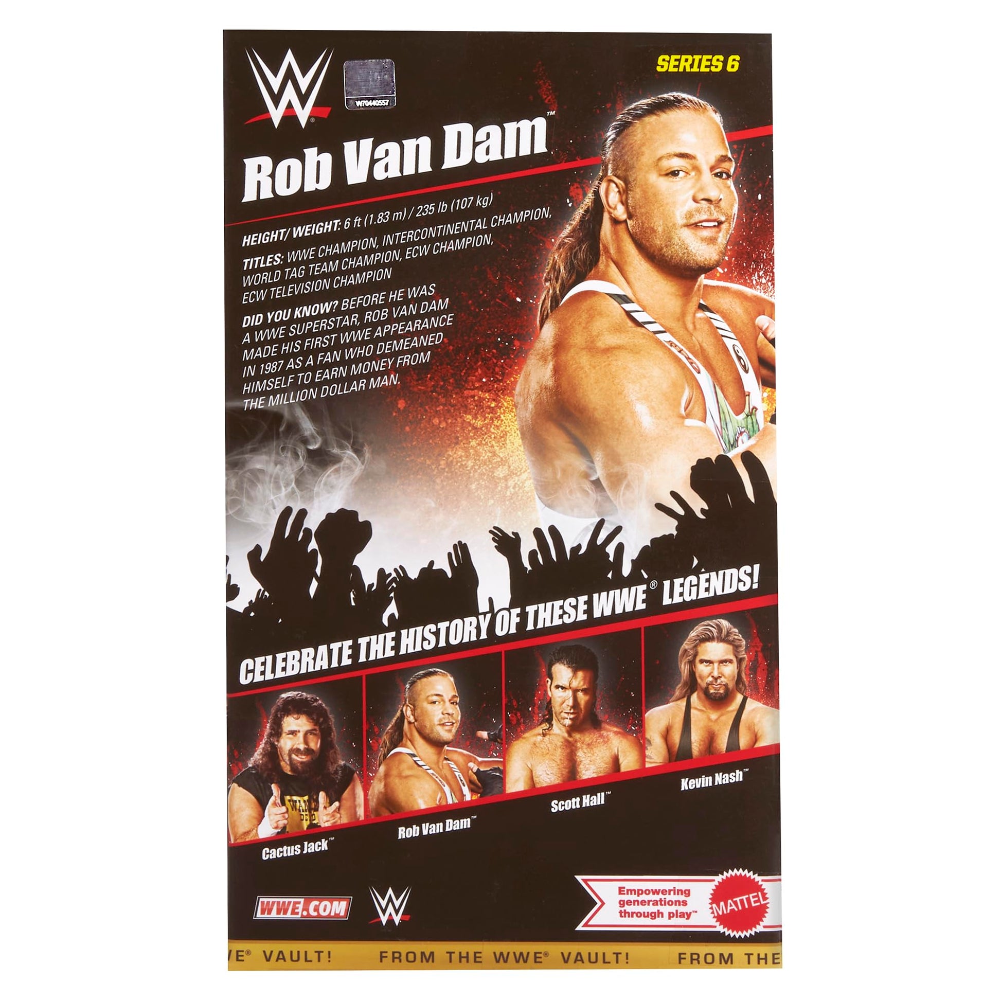 WWE Rob Van Dam (RVD) (Green Dragon) from The Vault Ringside Exclusive Series 6