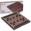 Yellow Mountain Imports Large Chinese Chess (Xiangqi) Magnetic Travel Board Game Set (14.6-inch) with Black Playing Pieces