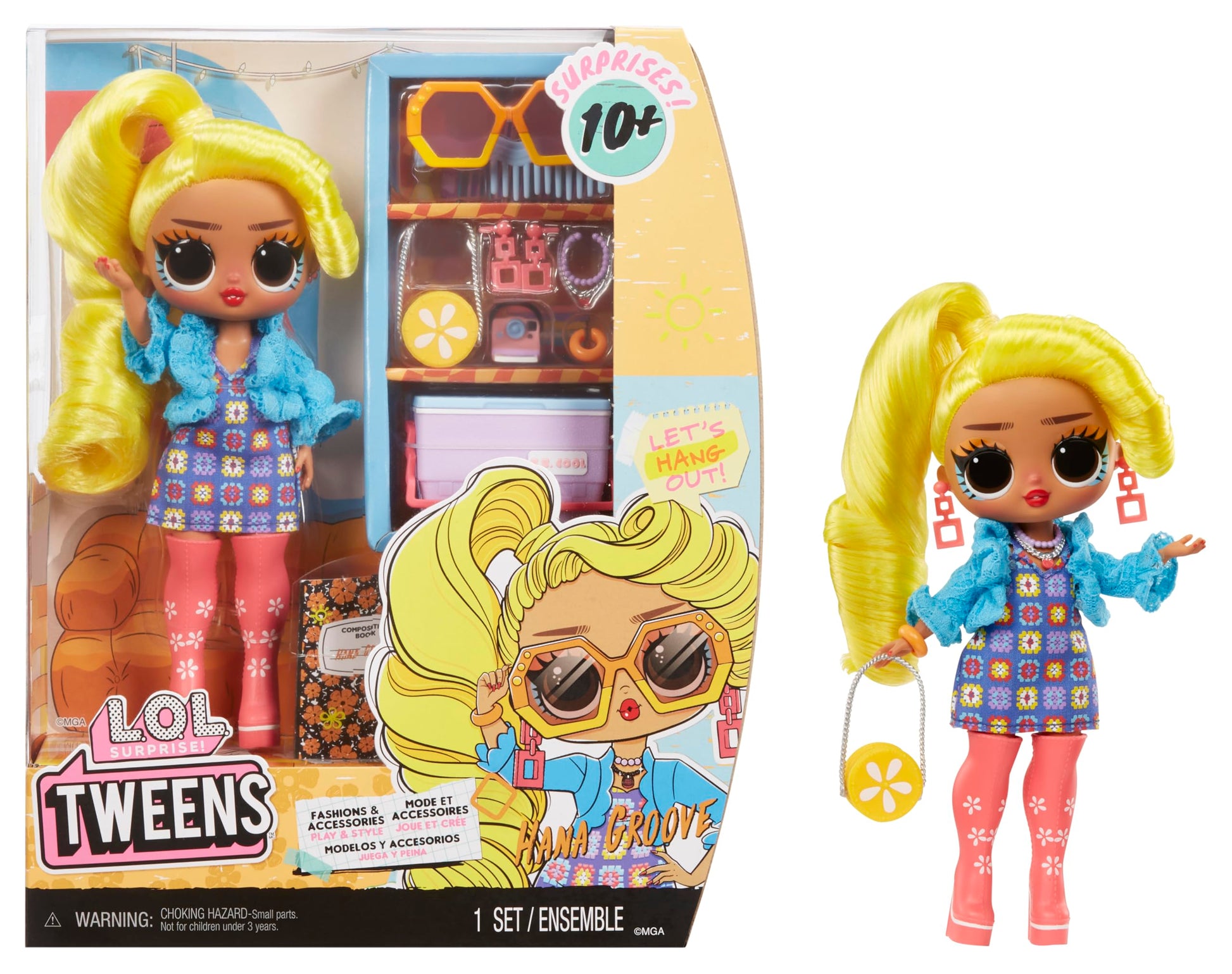 LOL Surprise Tweens Fashion Doll Hana Groove with 10+ Surprises and Fabulous Accessories - for Kids Ages 4+