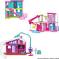 Barbie Mini Land Doll House Sets, Mini Dreamhouse with Surprise 1.5-inch Doll, Furniture & Accessories, Plus Elevator & Pool (Styles May Vary)