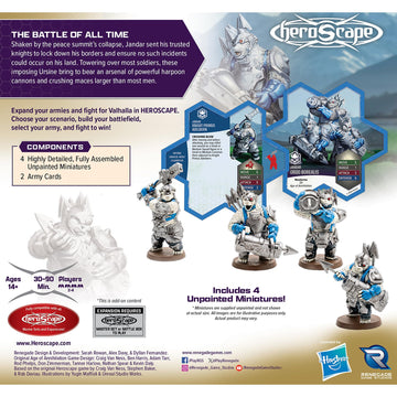Renegade Game Studios Heroscape Age of Annihilation Knight Primus Adelbern & Ordo Borealis Army Expansion Board Game