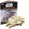 IncrediBuilds Star Wars Millennium Falcon 3D Wood Puzzle No Glue Needed (61 Pcs) Build & Paint 3-D Movie Model Figure Kit Replica Toy - Officially