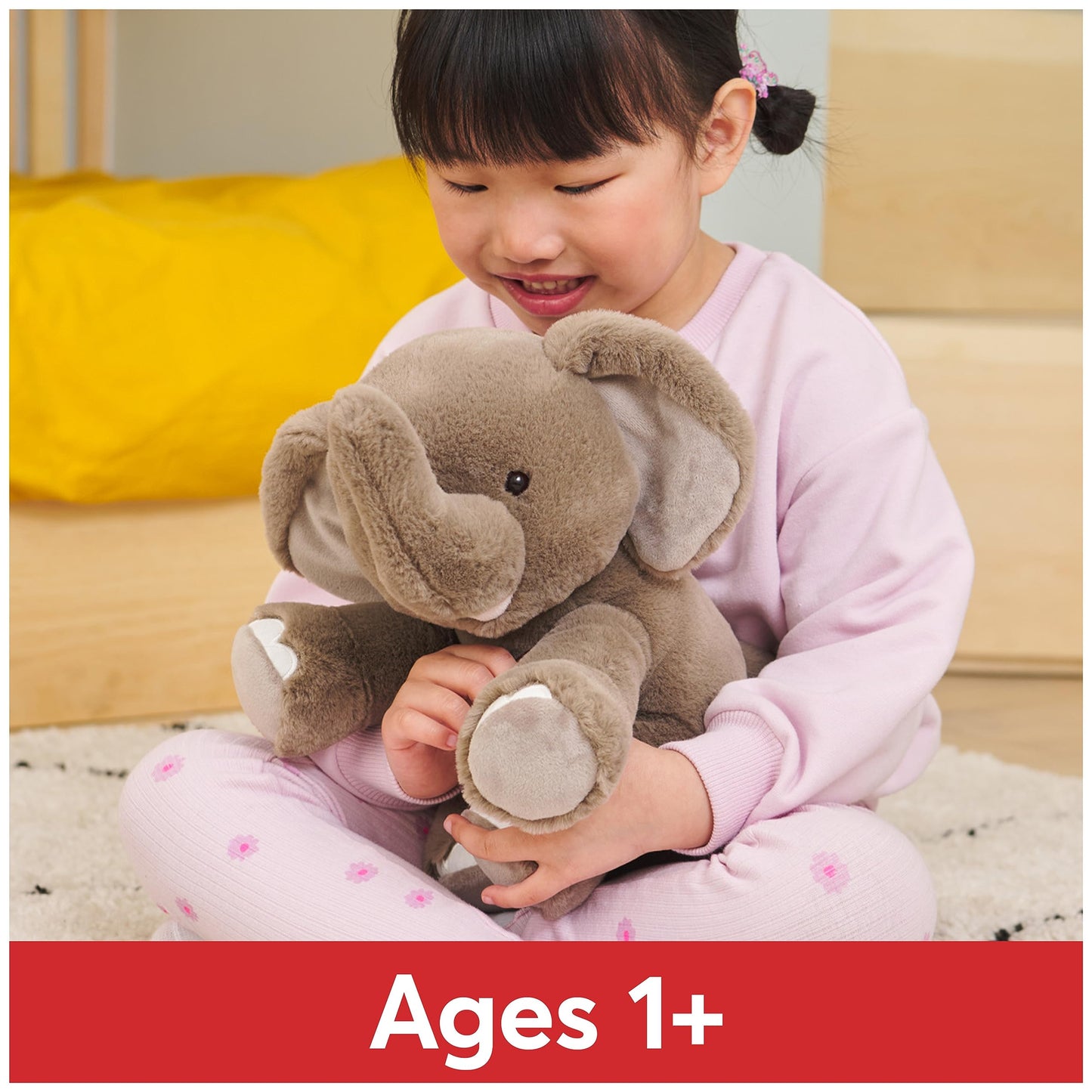 GUND Chai 10-Inch Elephant Stuffed Animal Sensory Toy, Ages 0+