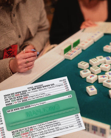 Miaimther Mahjong Line Finder, Rules Reader, Card Rules Helper for Mahjong Players Accessories and Gifts (Green)