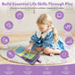 VAXRINO Busy Book for Toddlers 1-3,Montessori Daily Life Felt Activity Book