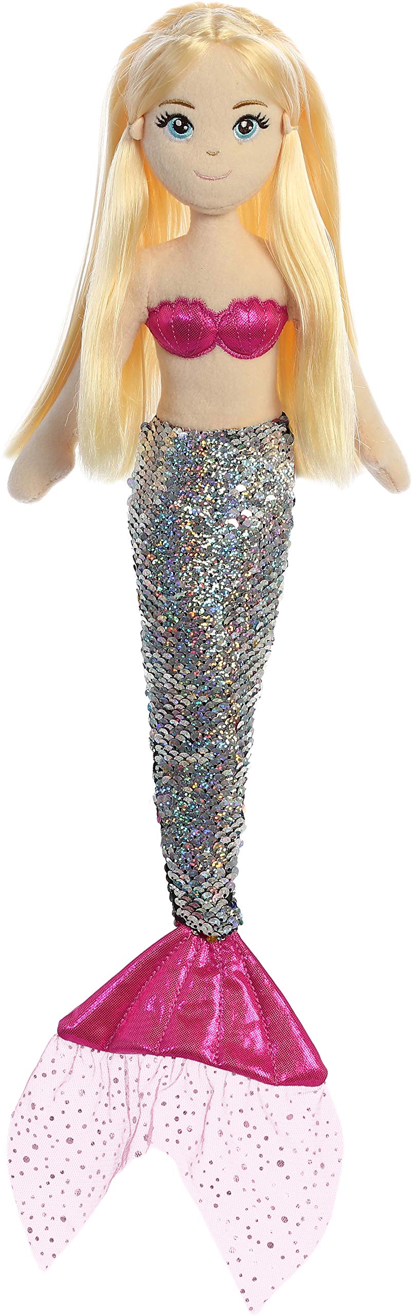 Aurora Sea Sparkles Sequin Sparkles 18" Isla Enchanting Stuffed Doll