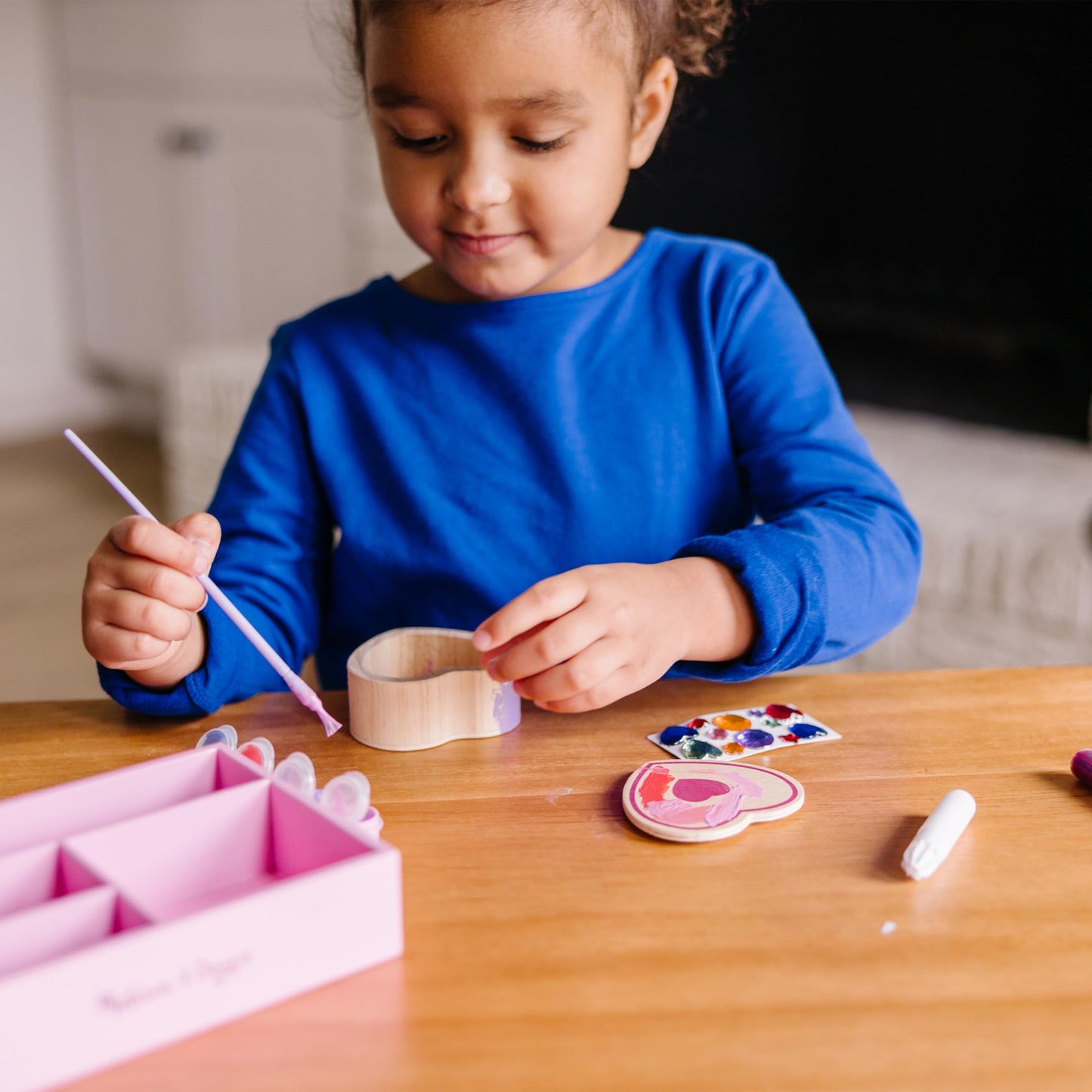 Melissa & Doug Decorate-Your-Own Wooden Heart Box Craft Kit