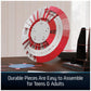 4D Build, Marvel Captain America Shield 3D Model Kit with Stand, Marvel Collectibles & Desk Décor, Adult Puzzle, Building Toys, 3D Puzzles for Adults