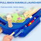 OLEOCA Battle Pinball Machine - Tabletop Arcade Game with Obstacles, Pull-Rod Launcher, Flippers & Scoring Targets, 1-2 Player Mini Pinball for Kids