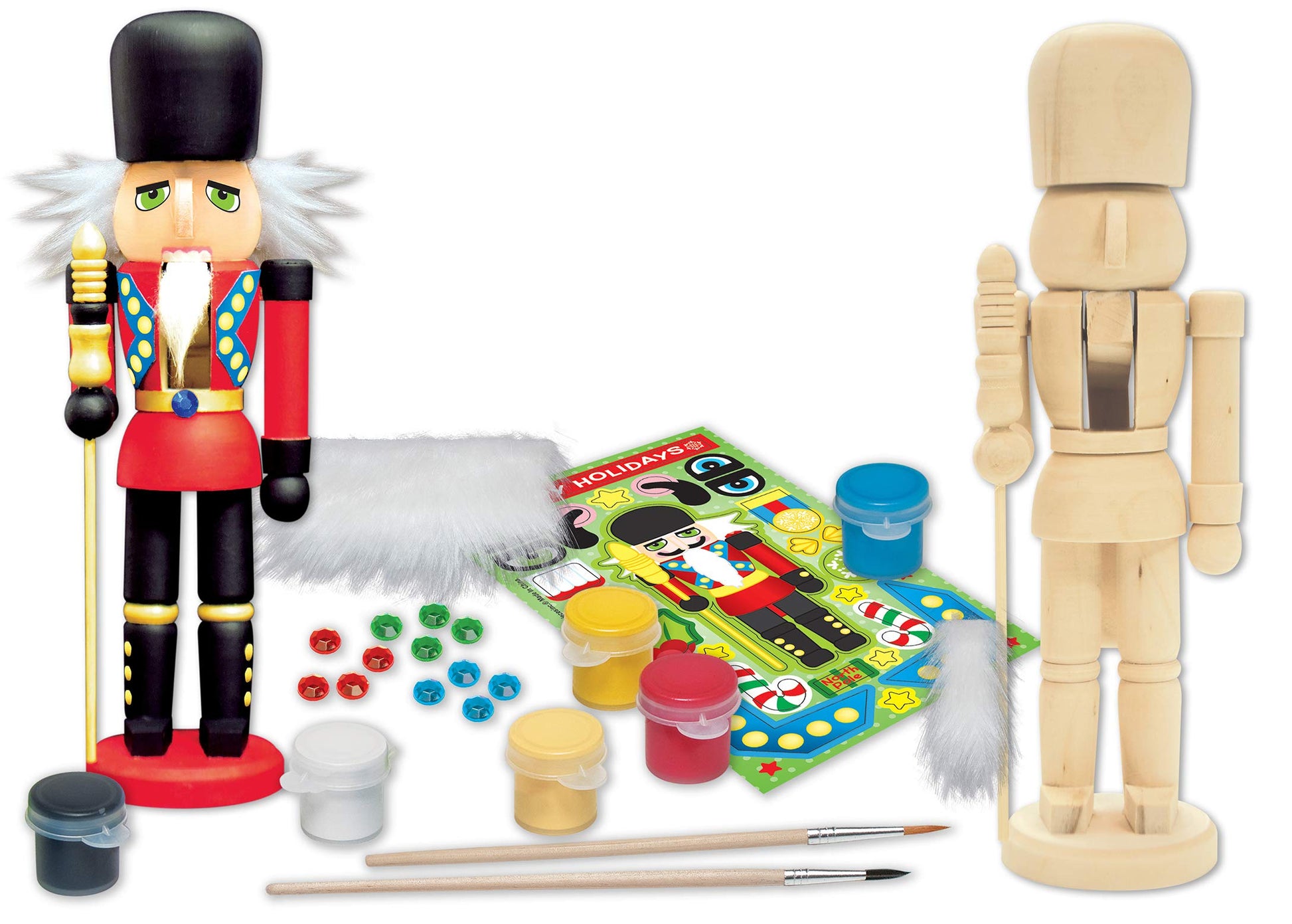 MasterPieces Holiday Craft Set - Nutcracker Guardsman Wood Paint Kit