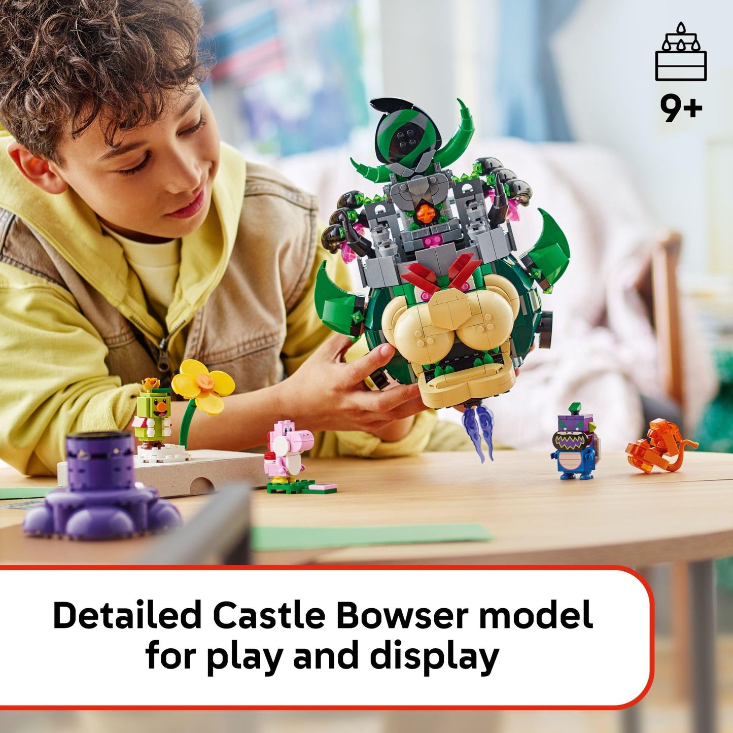 LEGO Super Mario Prince Florian & Castle Bowser Building Toy - Pretend Play Set for Boys & Girls, Ages 9+ - Building Blocks for Kids W/Digital Action