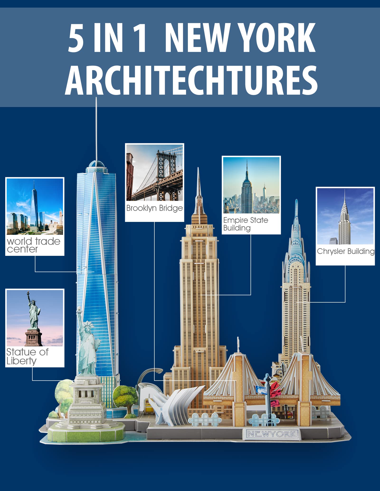 CubicFun 3D Puzzles for Kids Ages 8-10 - New York City
