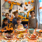 100 Pcs Construction Birthday Party Supplies - Construction Themed Plates and Napkins Forks Set, Disposable Dump Truck Tableware for Boys Kids