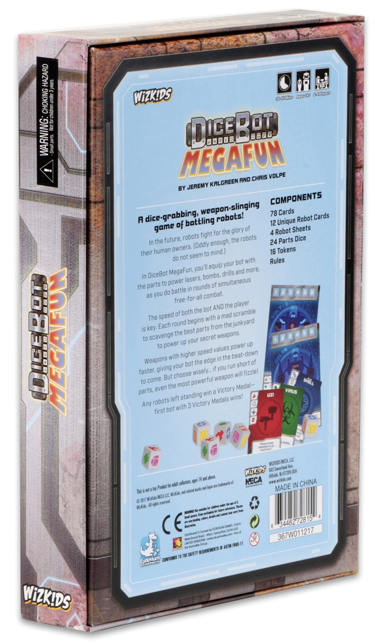 WizKids 72815 Dicebot MegaFun Board Game