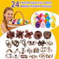 Brain Teaser Puzzles Set, Wooden & Metal 3D Unlock Interlock Game, Kongming Luban Lock Wire Disentanglement IQ Puzzle, Logic Challenge Educational