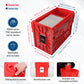 BCW Short Comic Book Bin | Holds 150 Comics | Stackable Plastic Storage | Acid-Free Organizer | Red, 2 Pack