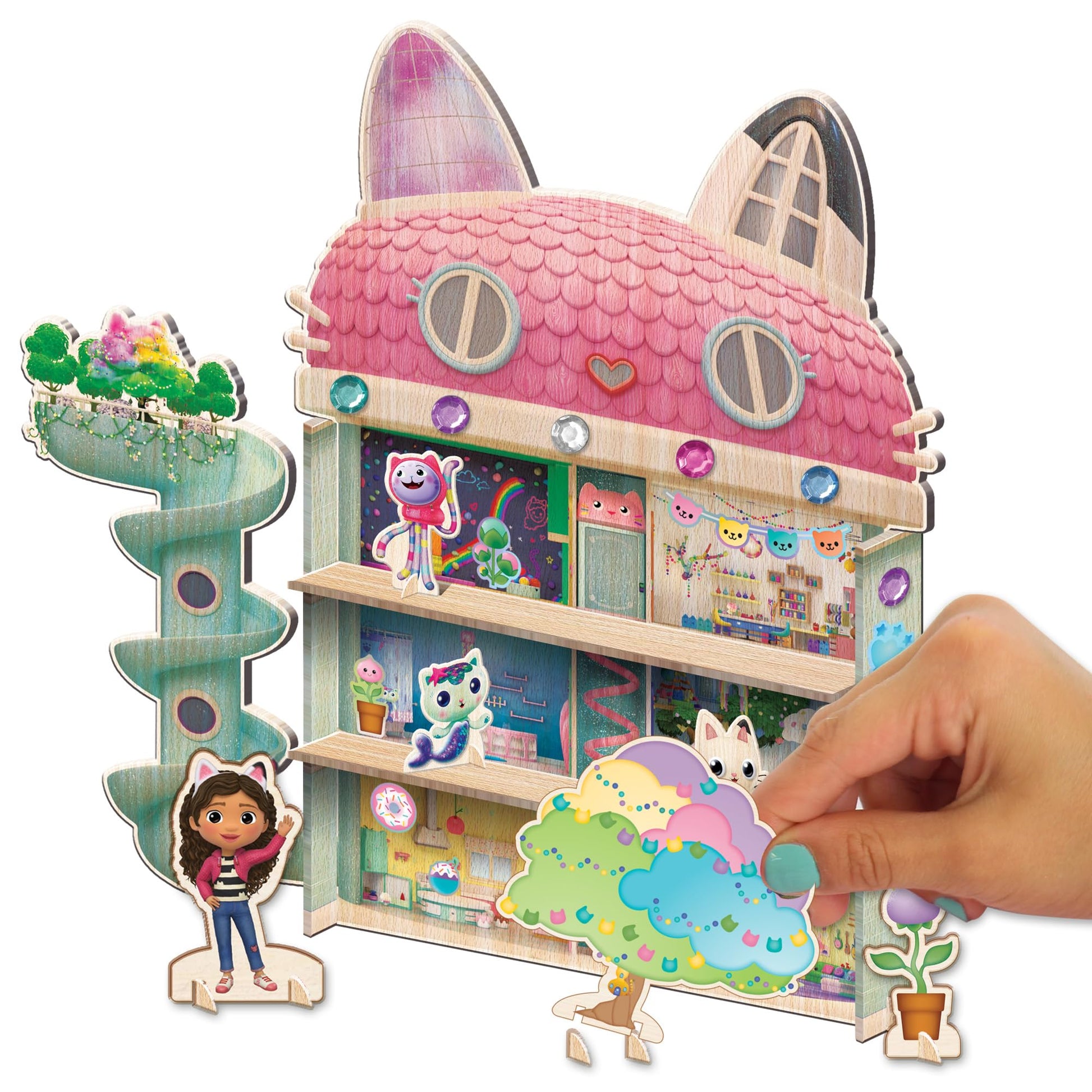Tara Toys Gabby's Dollhouse Deluxe Activity Set Multi-Piece Art & Craft Kit for Kids with Stickers, Coloring Sheets, and More Great Gift for Girls