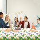 SpinLaLa 3-Piece 54 x 108 Inch Dinosaur Theme Plastic Tablecloth - Disposable Rectangle Table Cover for Dining, Picnic, Birthday, Baby Shower, Dino