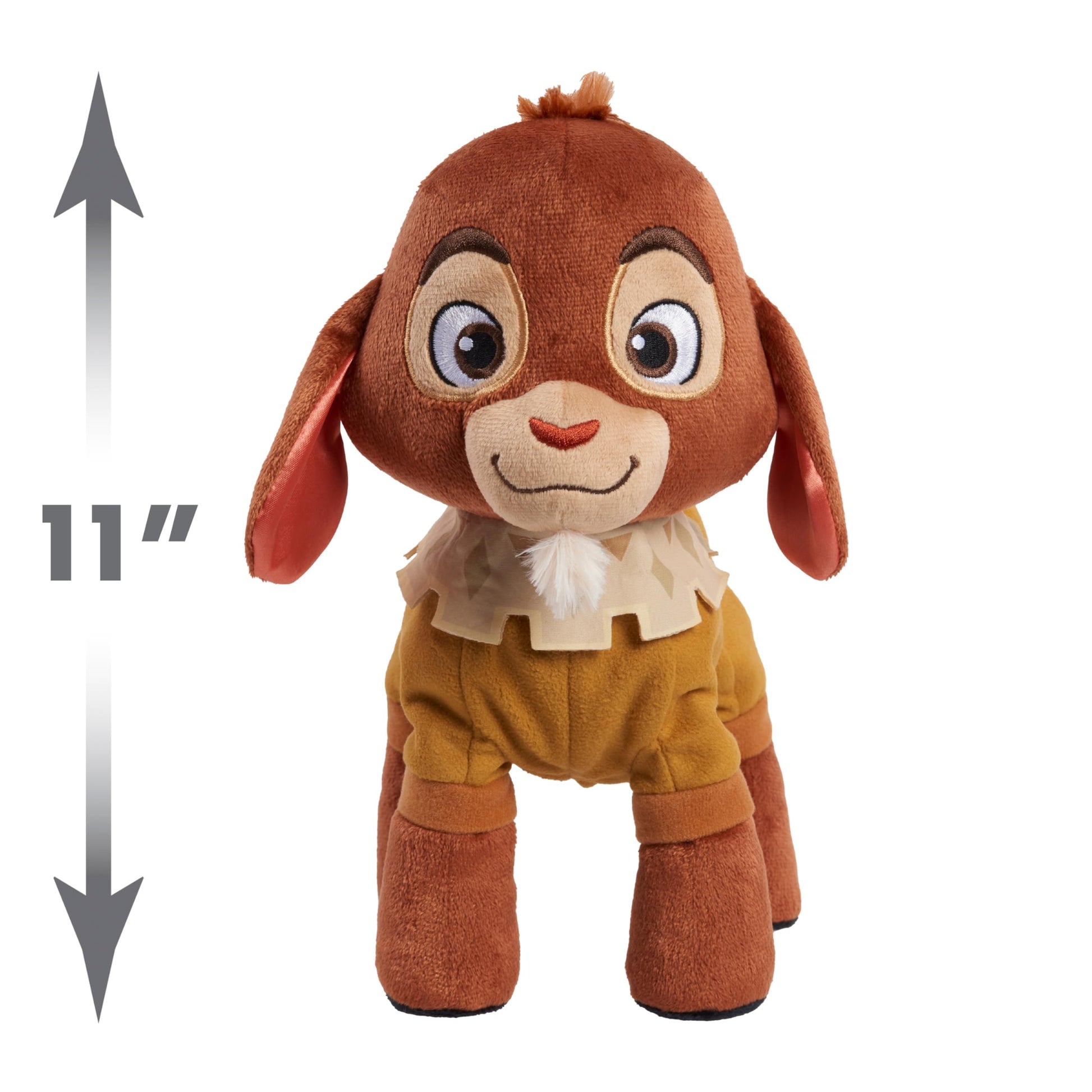 Disney Wish Walk 'n Talk Valentino Plush Fainting Goat, 11-Inch Stuffed Animal, Sounds and Motion, Kids Toys for Ages 3 Up by Just Play