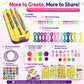 DDAI Arts and Crafts for Kids Age 8-12 Friendship Bracelet Making Kit for Girls - Best Birthday Gifts Ideas for Girl 7 9 10 11 Year Old - Popular