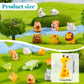 pkaoakyo 52pc Mini Resin Animal Figurines Set - Enchanted Fairy Garden & Desktop Decor, Eco-Friendly Collectible Gift | Vibrant Miniature Resin