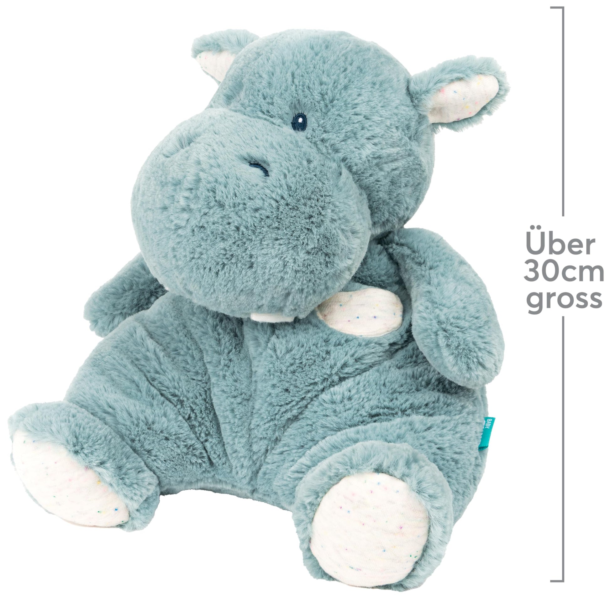 GUND Baby Hippo Hug Soft Cuddle Plush Toy for Babies and Babies, Green, 30 cm, 0+ Years