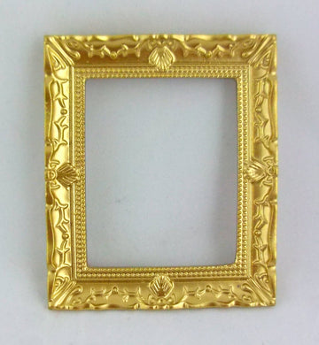 Aztec Imports, Inc. Dollhouse Miniature 1:12 Scale Large Gold Frame #G7949
