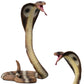 Gemini&Genius King Cobra Figurine Toy- Safari Animal Toys, Fake Snake Action Figures, Scary Snake Toy-6.5 Inches Height, or Garden Decor Scare Birds