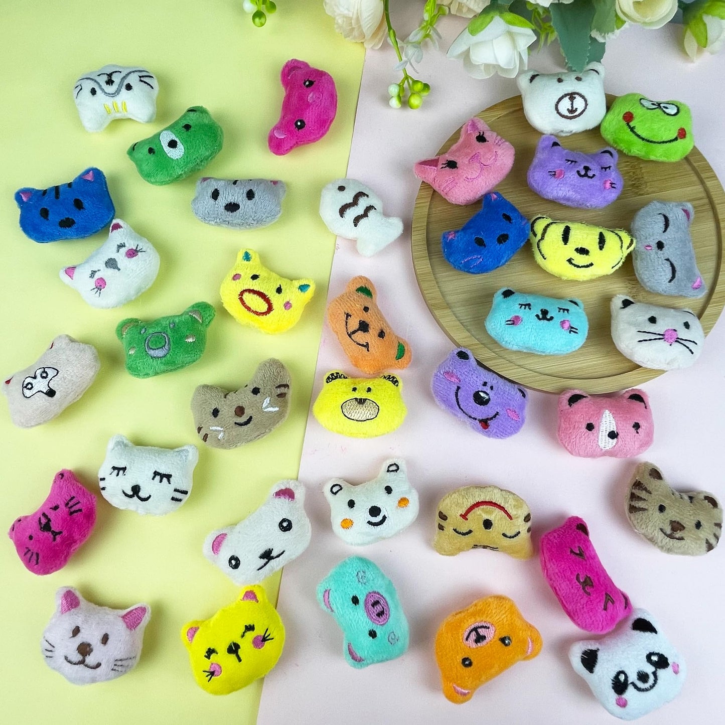 PPXMEEUDC 36PCS Mini Stuffed Animal Plush Toys 36 Styles Cute Small Stuffed Animals for Party Favors Treasure Box Prizes Claw Machine Carnival Goodie