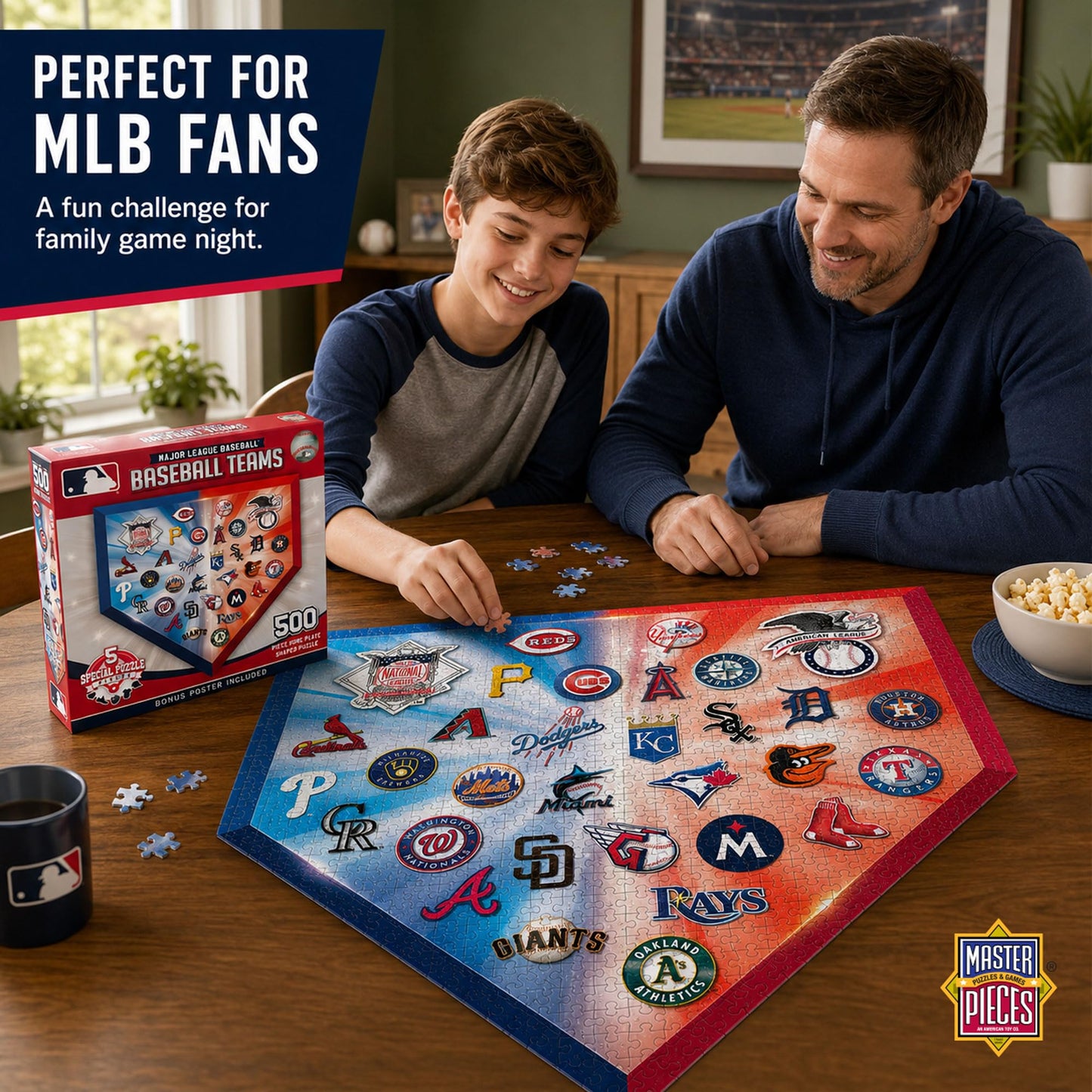 MLB Home Plate Shaped 500pc Puzzle