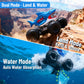 MOMONOVA Amphibious RC Monster Truck Toy with Bubble Maker for Kids 4-7 8-12, 4WD All-Terrain Waterproof Shark Remote Control Car Truck, 360°